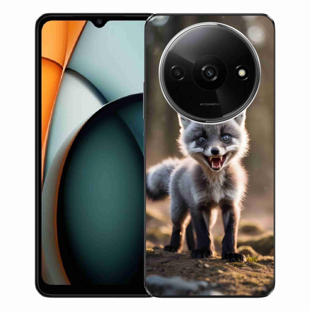 Gelový kryt mmCase na Xiaomi Redmi A3 - rozzuřená liška