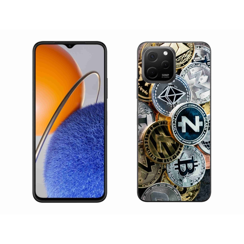 Gelový kryt mmCase na Huawei Nova Y61 - kryptoměny