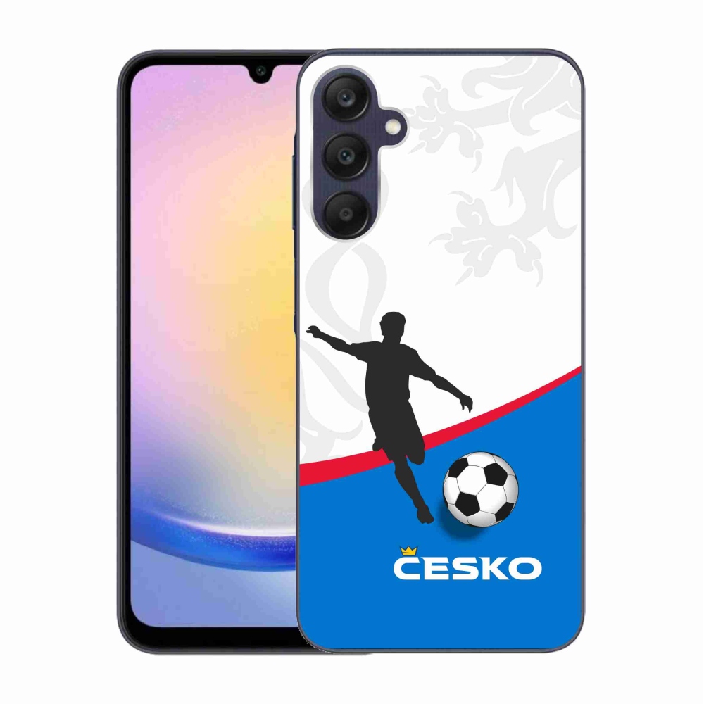 Gelový kryt mmCase na Samsung Galaxy A25 5G - fotbal Česko 1
