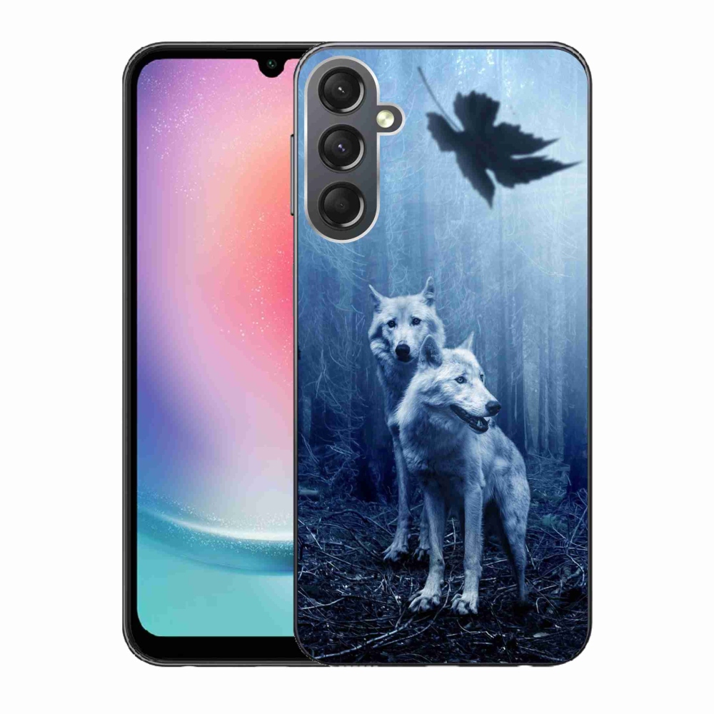 Gelový kryt mmCase na Samsung Galaxy A24 - vlci v lese