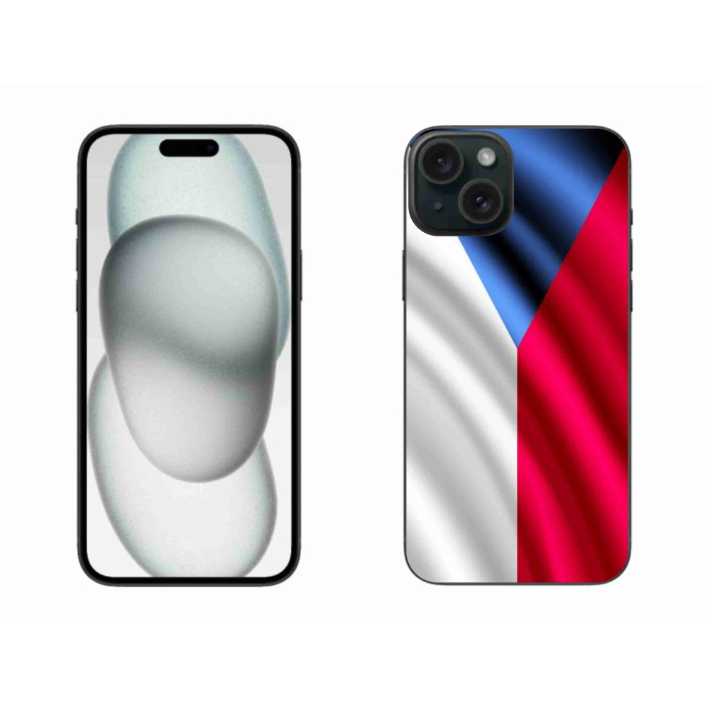 Gelový kryt mmCase na iPhone 15 Plus - česká vlajka