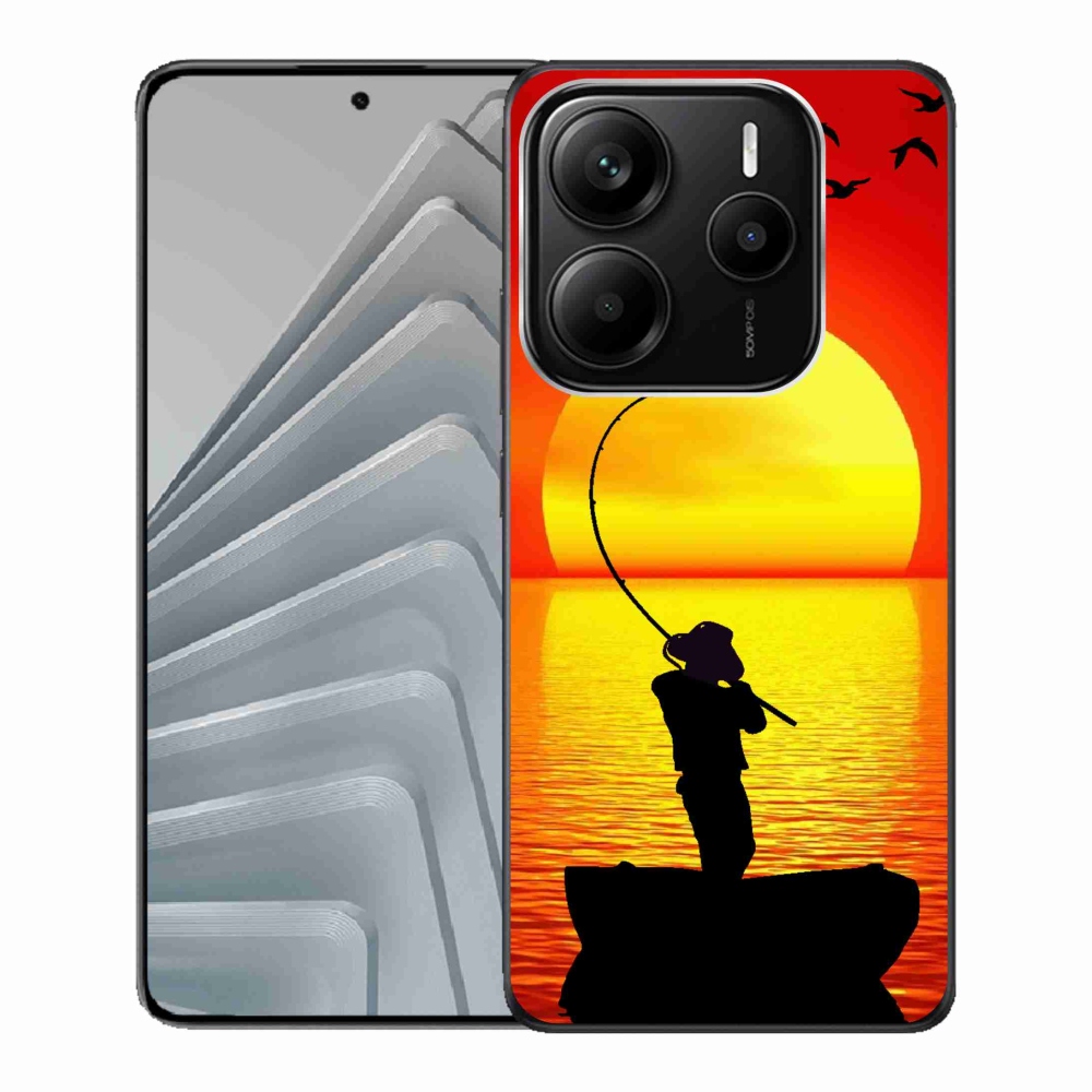 Gelový kryt mmCase na Xiaomi Redmi Note 14 5G - rybaření