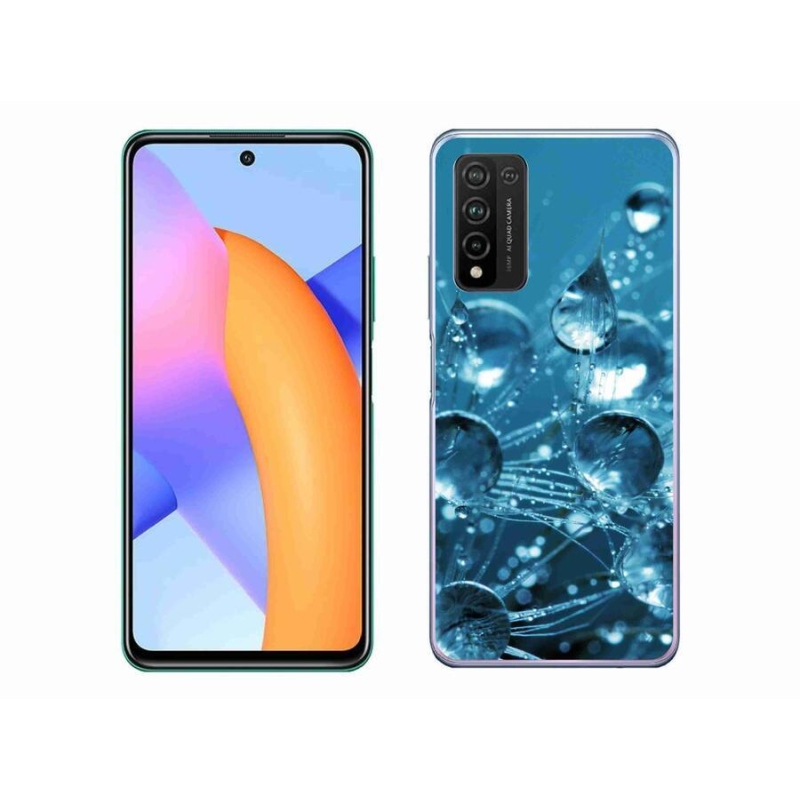 Gelové pouzdro mmCase na mobil Honor 10X Lite - kapky vody