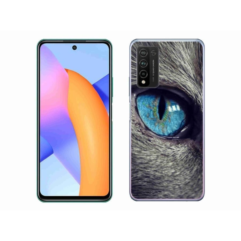 Gelové pouzdro mmCase na mobil Honor 10X Lite - modré kočičí oko