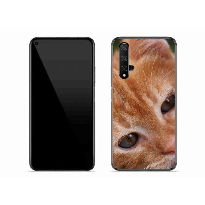 Gelové pouzdro mmCase na mobil Honor 20 - zrzavé kotě