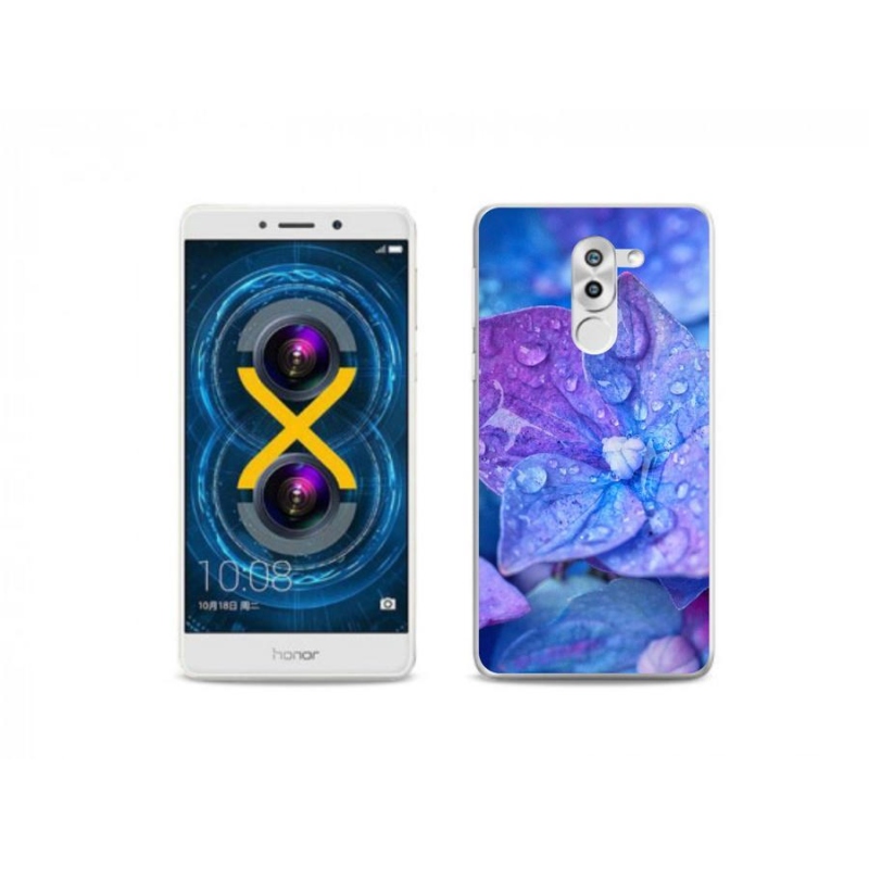 Gelové pouzdro mmCase na mobil Honor 6X - fialový květ