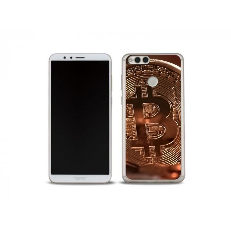Gelové pouzdro mmCase na mobil Honor 7X - bitcoin