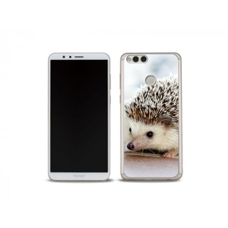 Gelové pouzdro mmCase na mobil Honor 7X - ježek