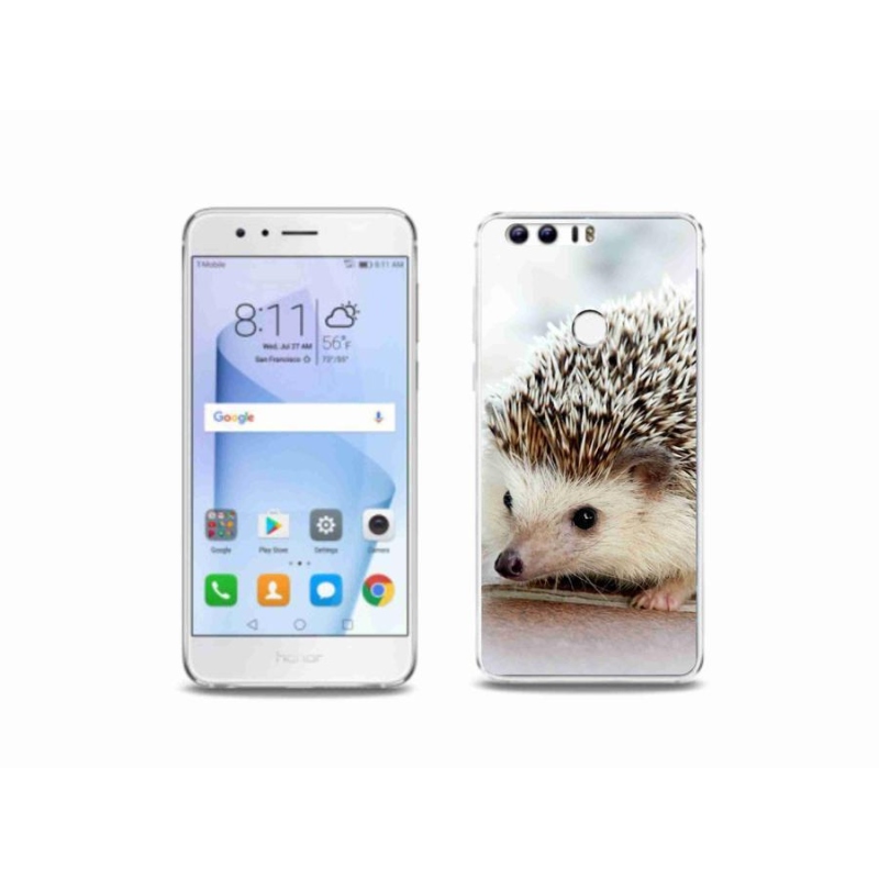 Gelové pouzdro mmCase na mobil Honor 8 - ježek