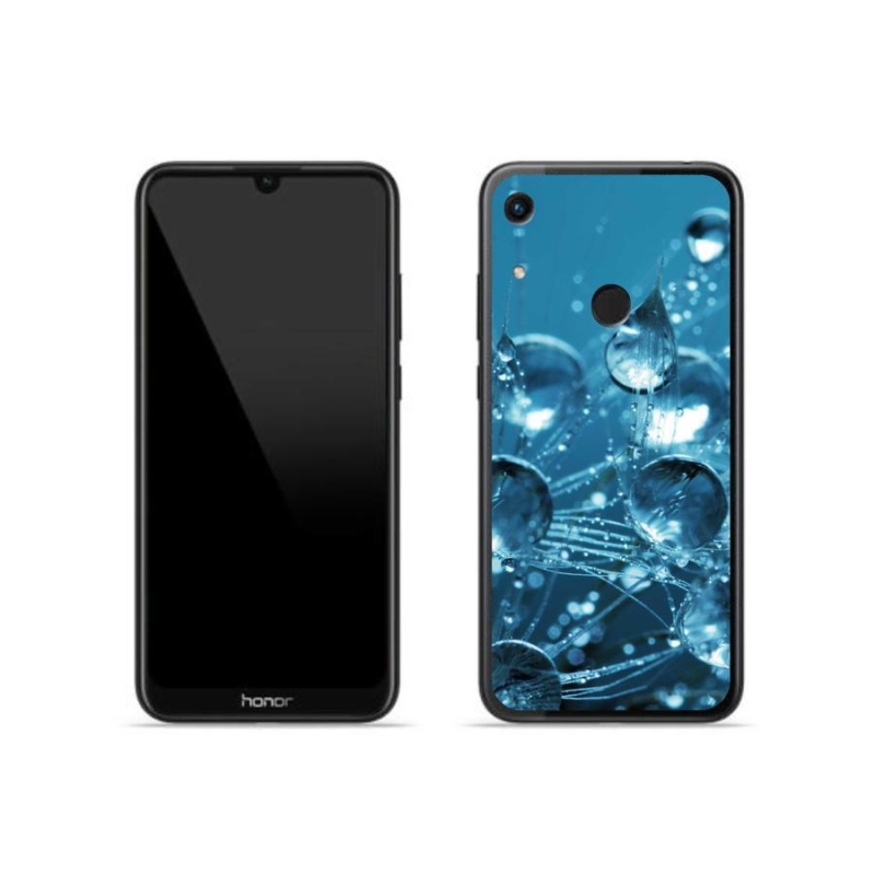 Gelové pouzdro mmCase na mobil Honor 8A - kapky vody