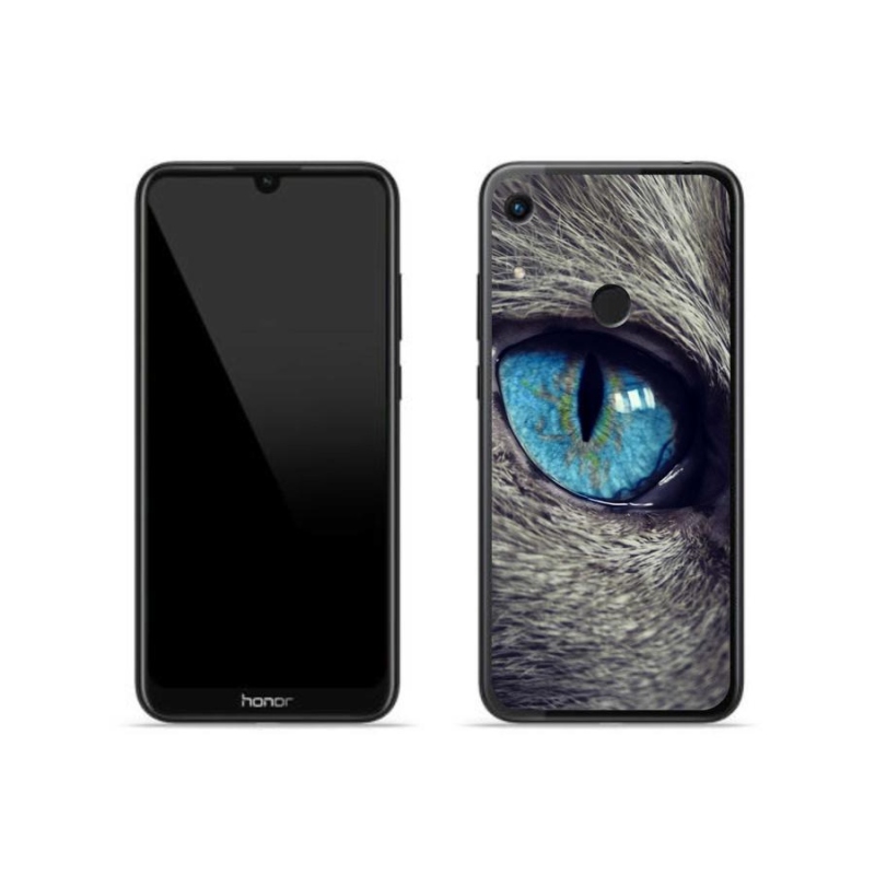 Gelové pouzdro mmCase na mobil Honor 8A - modré kočičí oko