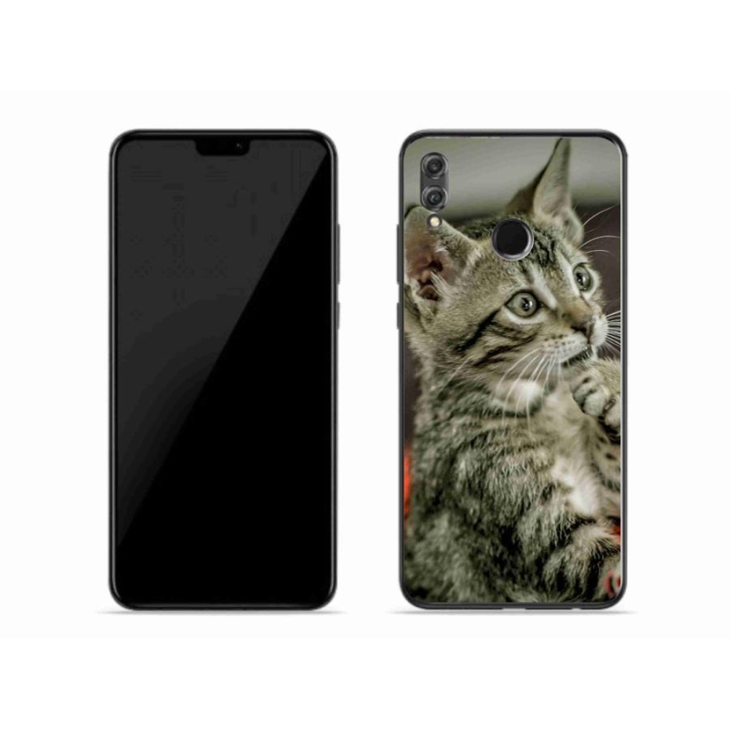 Gelové pouzdro mmCase na mobil Honor 8X - roztomilá kočka