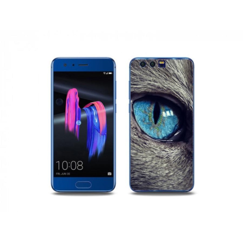 Gelové pouzdro mmCase na mobil Honor 9 - modré kočičí oko