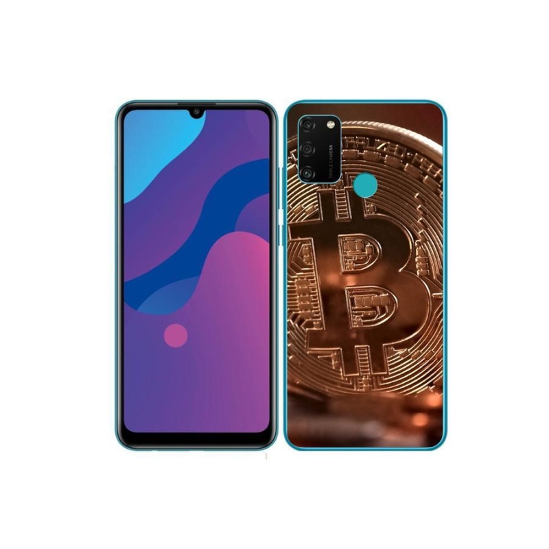 Gelové pouzdro mmCase na mobil Honor 9A - bitcoin