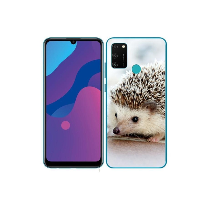 Gelové pouzdro mmCase na mobil Honor 9A - ježek