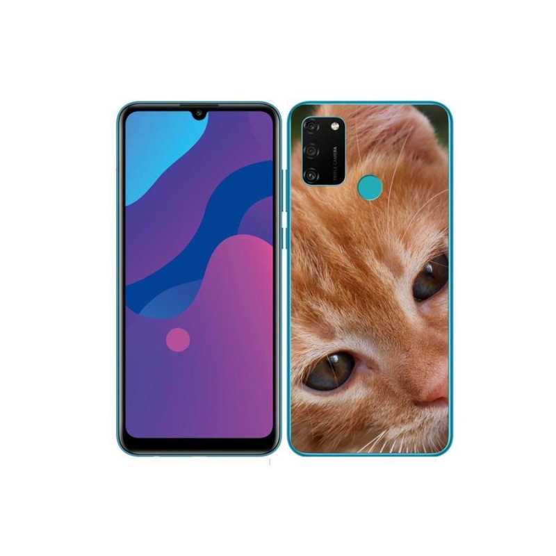 Gelové pouzdro mmCase na mobil Honor 9A - zrzavé kotě