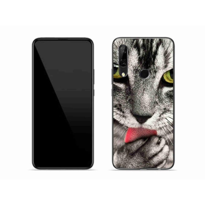 Gelové pouzdro mmCase na mobil Honor 9X - zelené kočičí oči