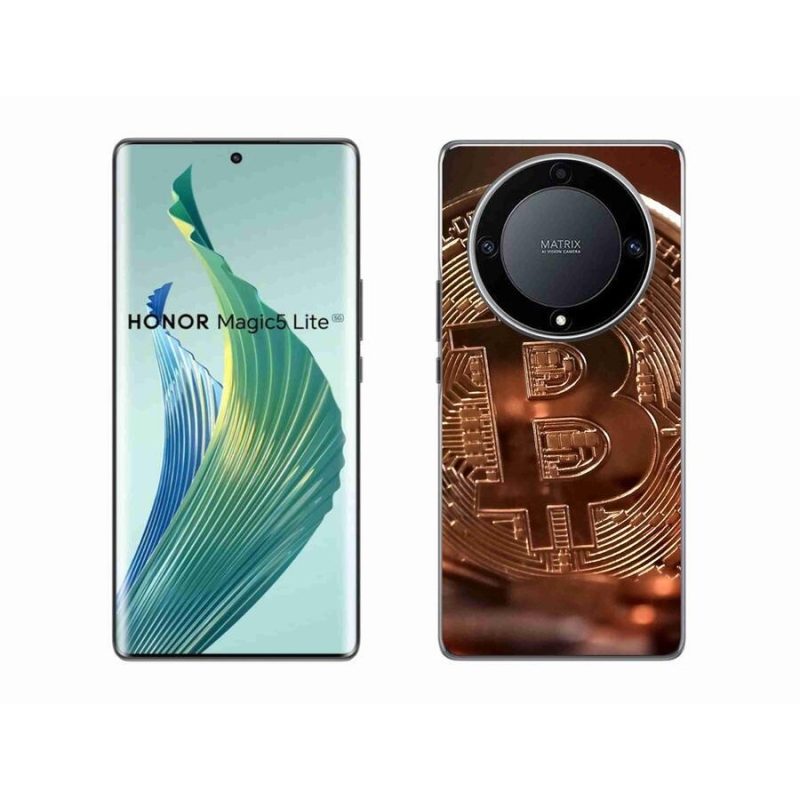 Gelové pouzdro mmCase na mobil Honor Magic 5 Lite 5G - bitcoin
