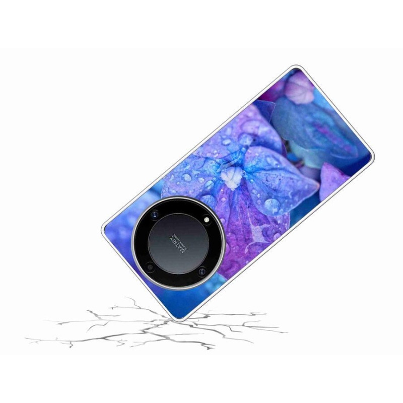 Gelové pouzdro mmCase na mobil Honor Magic 5 Lite 5G - fialový květ