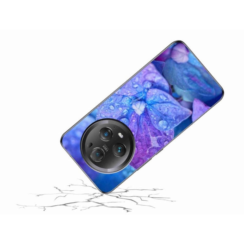 Gelové pouzdro mmCase na mobil Honor Magic 5 Pro 5G - fialový květ