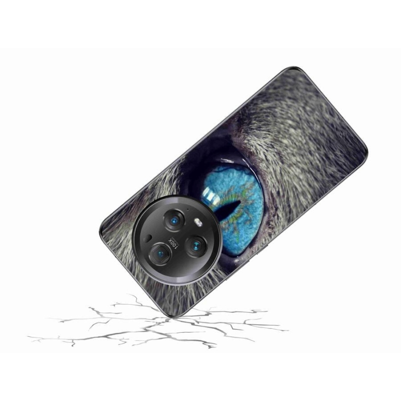 Gelové pouzdro mmCase na mobil Honor Magic 5 Pro 5G - modré kočičí oko