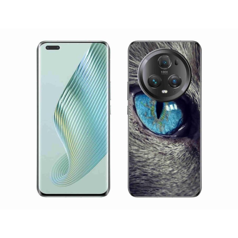 Gelové pouzdro mmCase na mobil Honor Magic 5 Pro 5G - modré kočičí oko