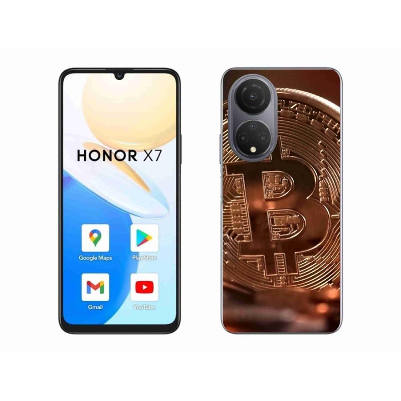 Gelové pouzdro mmCase na mobil Honor X7 - bitcoin
