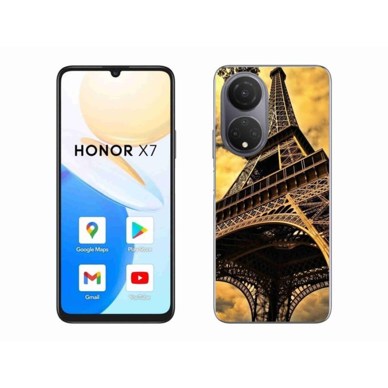 Gelové pouzdro mmCase na mobil Honor X7 - eiffelova věž