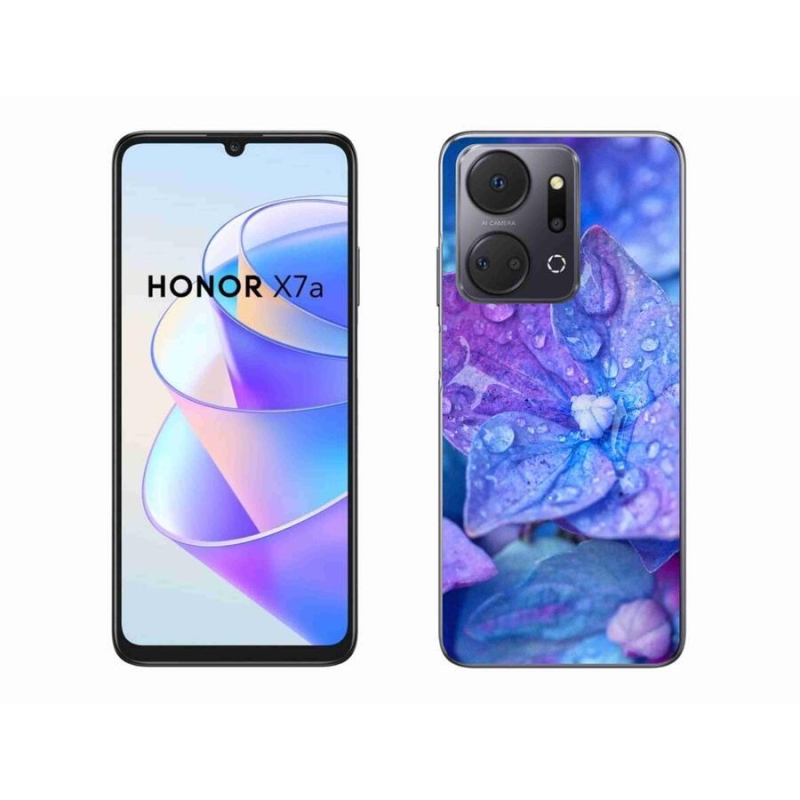 Gelové pouzdro mmCase na mobil Honor X7a - fialový květ