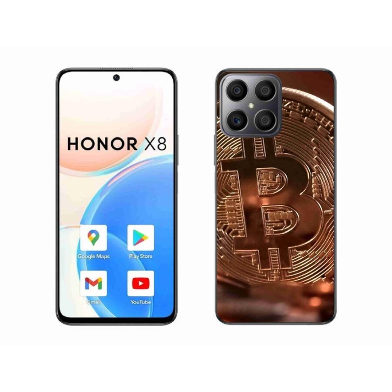 Gelové pouzdro mmCase na mobil Honor X8 4G - bitcoin