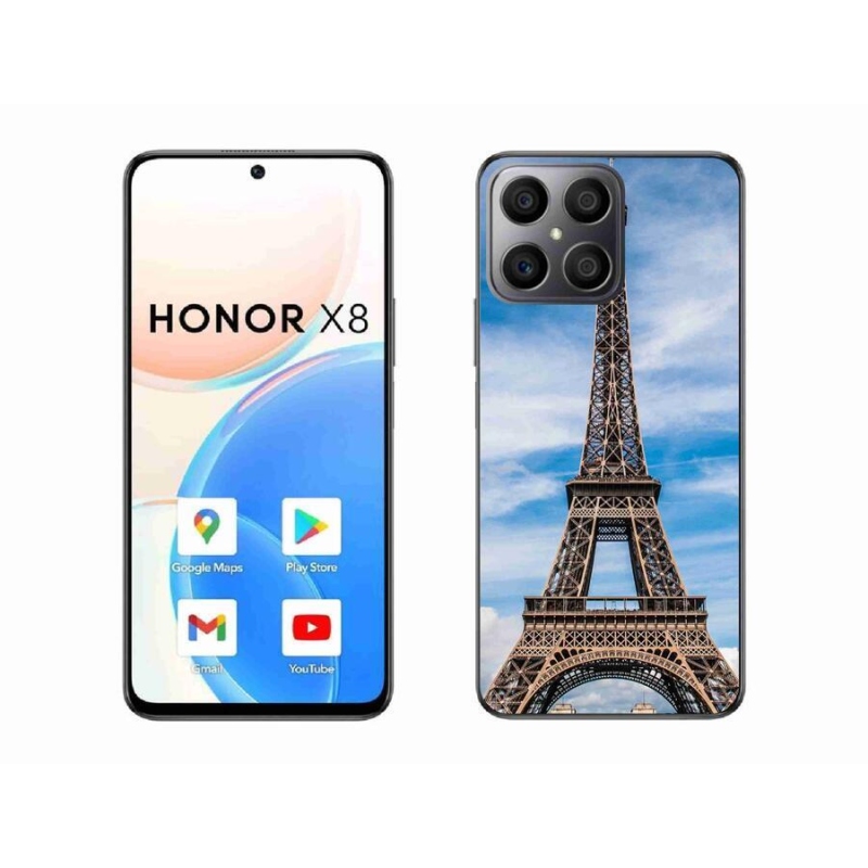 Gelové pouzdro mmCase na mobil Honor X8 4G - eiffelova věž 4