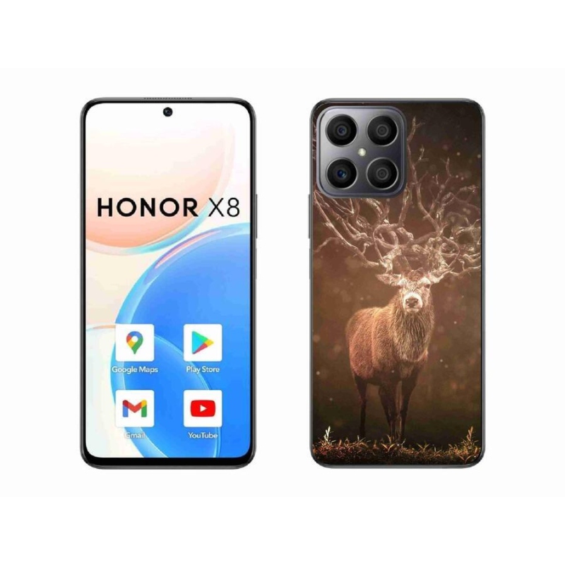 Gelové pouzdro mmCase na mobil Honor X8 4G - jelen v záři