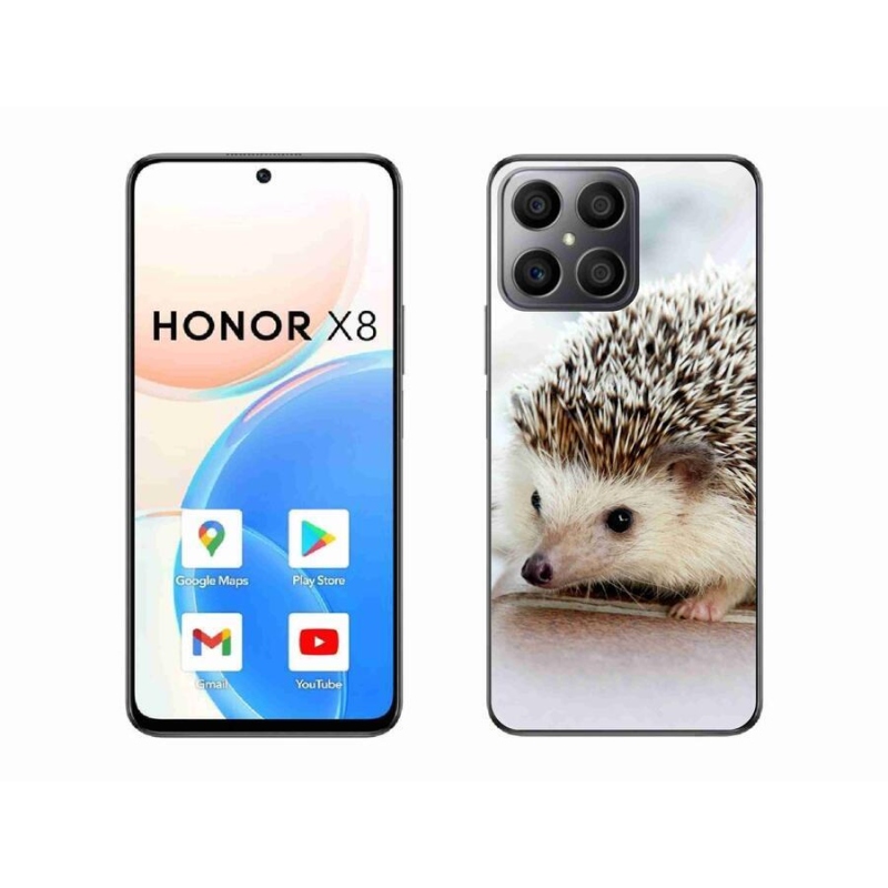 Gelové pouzdro mmCase na mobil Honor X8 4G - ježek