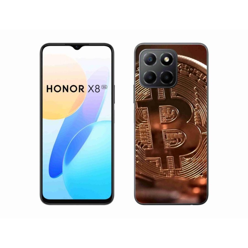 Gelové pouzdro mmCase na mobil Honor X8 5G/Honor 70 Lite 5G - bitcoin