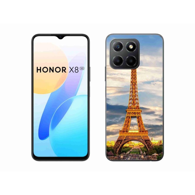 Gelové pouzdro mmCase na mobil Honor X8 5G/Honor 70 Lite 5G - eiffelova věž 3