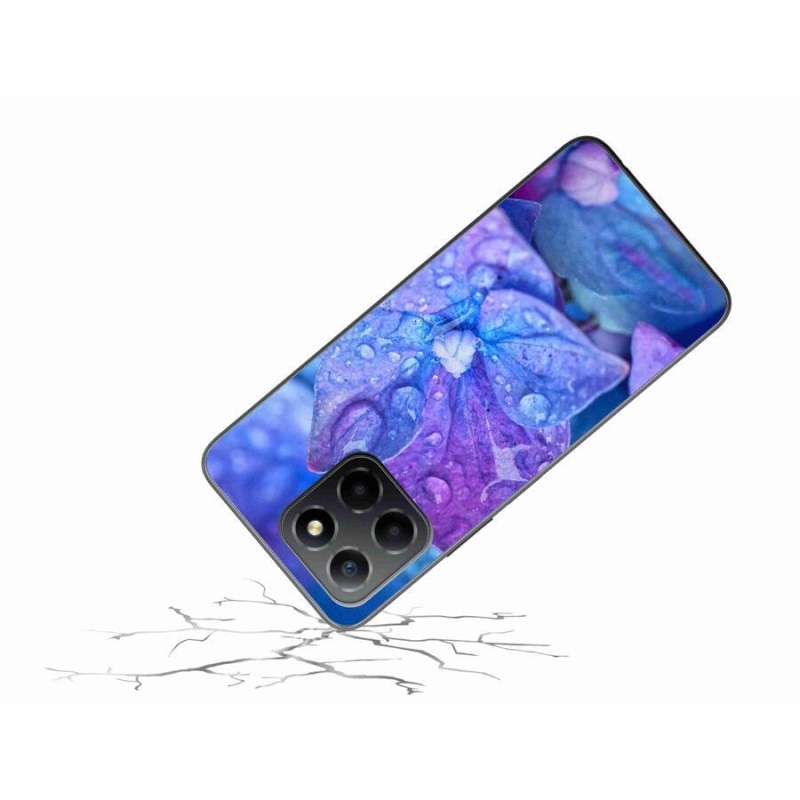 Gelové pouzdro mmCase na mobil Honor X8 5G/Honor 70 Lite 5G - fialový květ