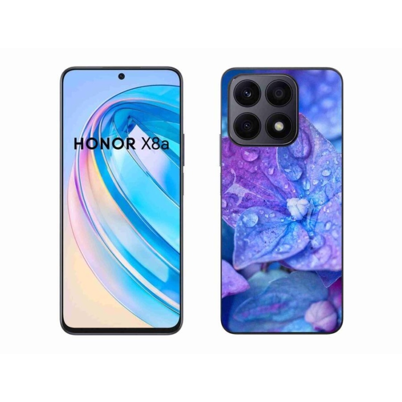 Gelové pouzdro mmCase na mobil Honor X8a - fialový květ