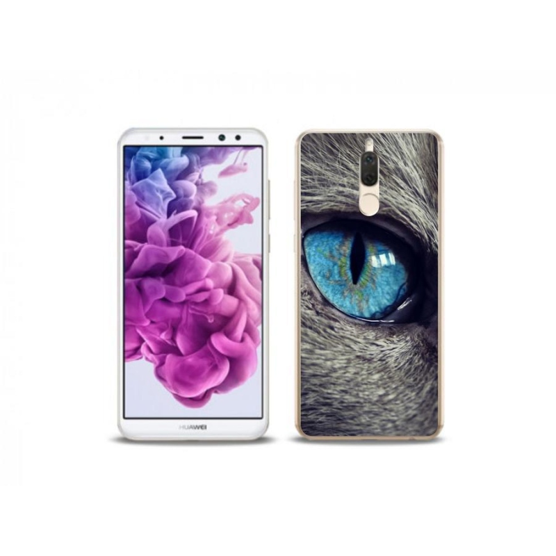 Gelové pouzdro mmCase na mobil Huawei Mate 10 Lite - modré kočičí oko