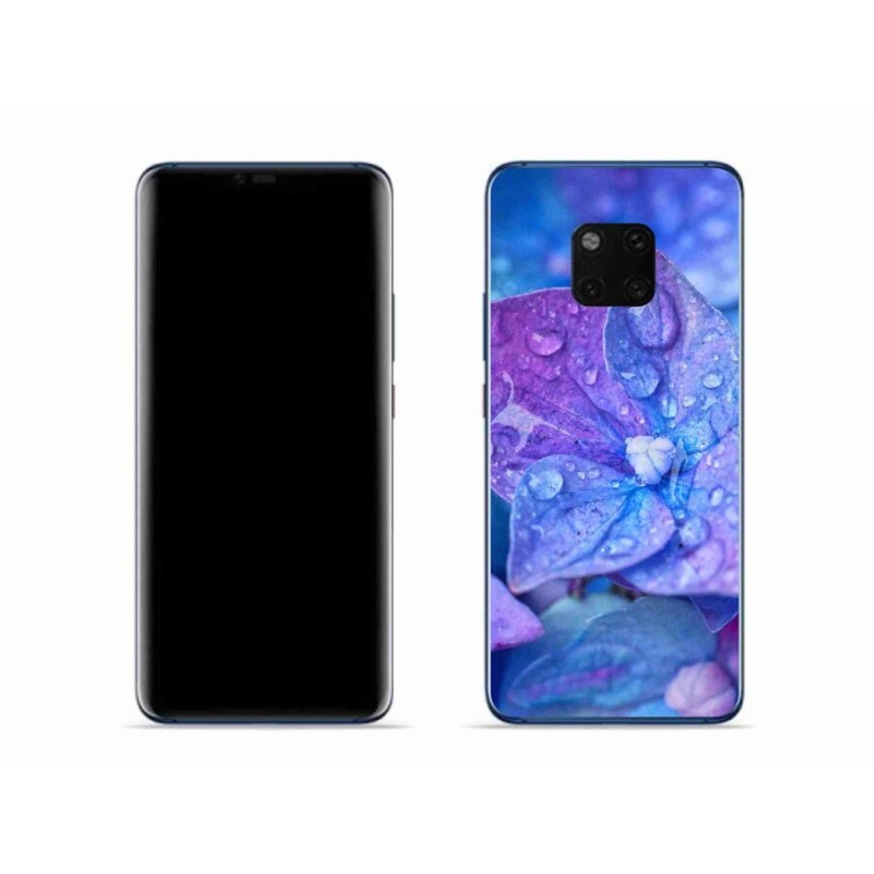 Gelové pouzdro mmCase na mobil Huawei Mate 20 Pro - fialový květ