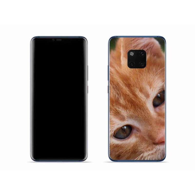 Gelové pouzdro mmCase na mobil Huawei Mate 20 Pro - zrzavé kotě