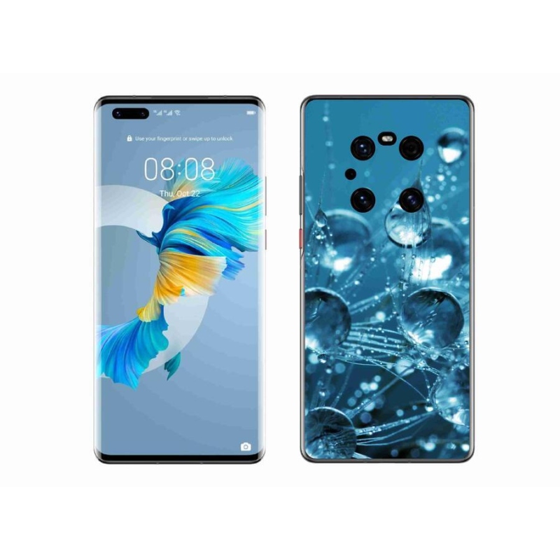 Gelové pouzdro mmCase na mobil Huawei Mate 40 Pro - kapky vody