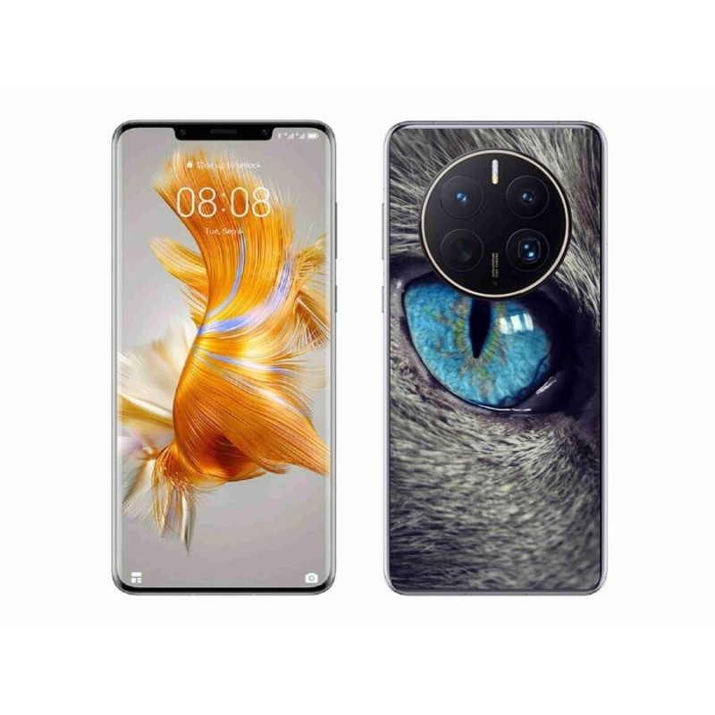 Gelové pouzdro mmCase na mobil Huawei Mate 50 Pro - modré kočičí oko