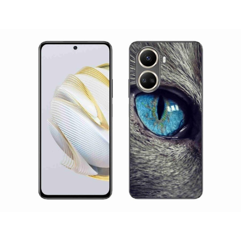 Gelové pouzdro mmCase na mobil Huawei Nova 10 SE - modré kočičí oko