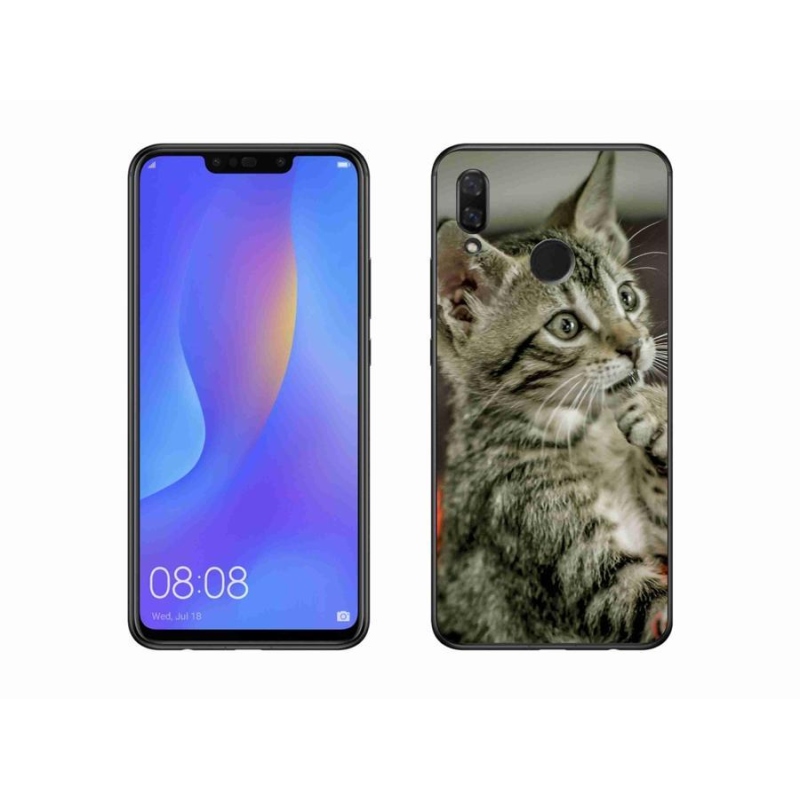 Gelové pouzdro mmCase na mobil Huawei Nova 3 - roztomilá kočka