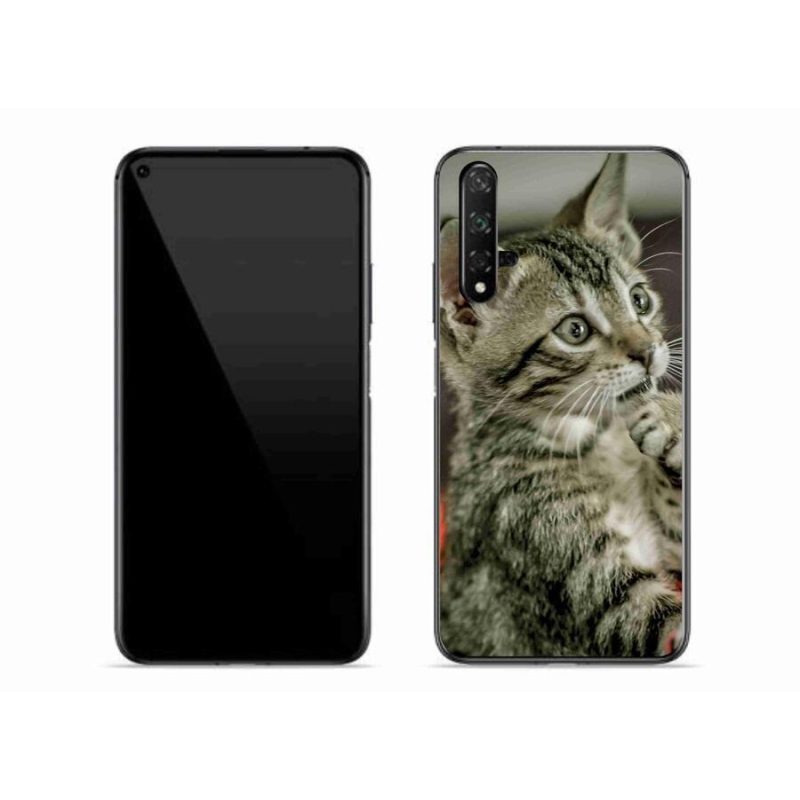 Gelové pouzdro mmCase na mobil Huawei Nova 5T - roztomilá kočka