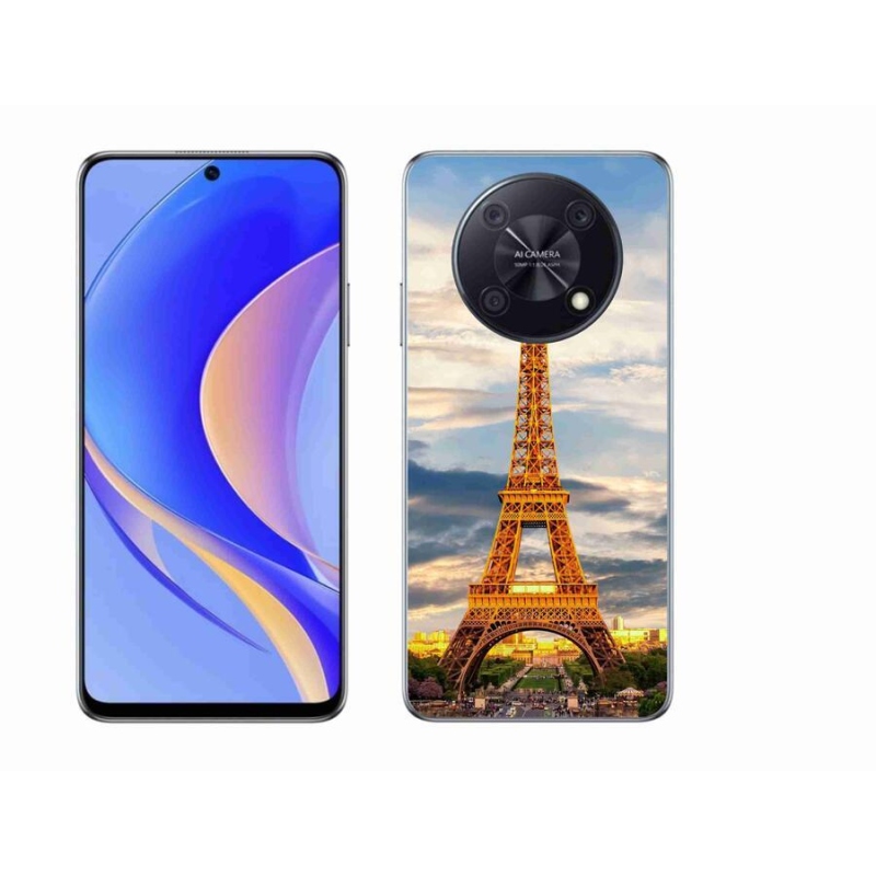 Gelové pouzdro mmCase na mobil Huawei Nova Y90 - eiffelova věž 3