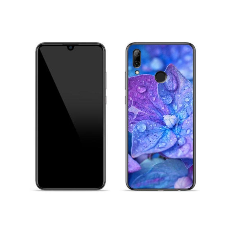 Gelové pouzdro mmCase na mobil Huawei P Smart (2019) - fialový květ