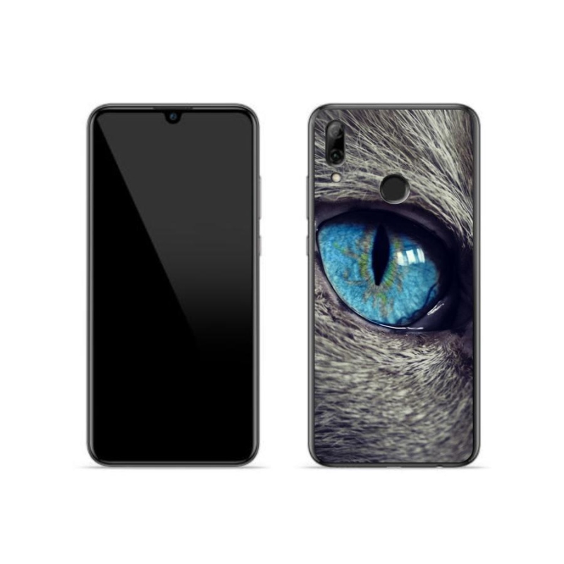 Gelové pouzdro mmCase na mobil Huawei P Smart (2019) - modré kočičí oko