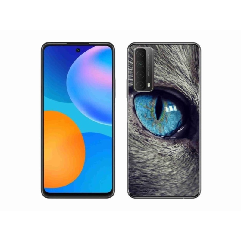 Gelové pouzdro mmCase na mobil Huawei P Smart (2021) - modré kočičí oko