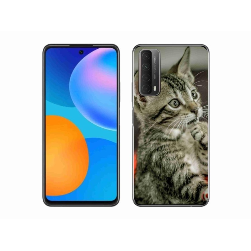 Gelové pouzdro mmCase na mobil Huawei P Smart (2021) - roztomilá kočka